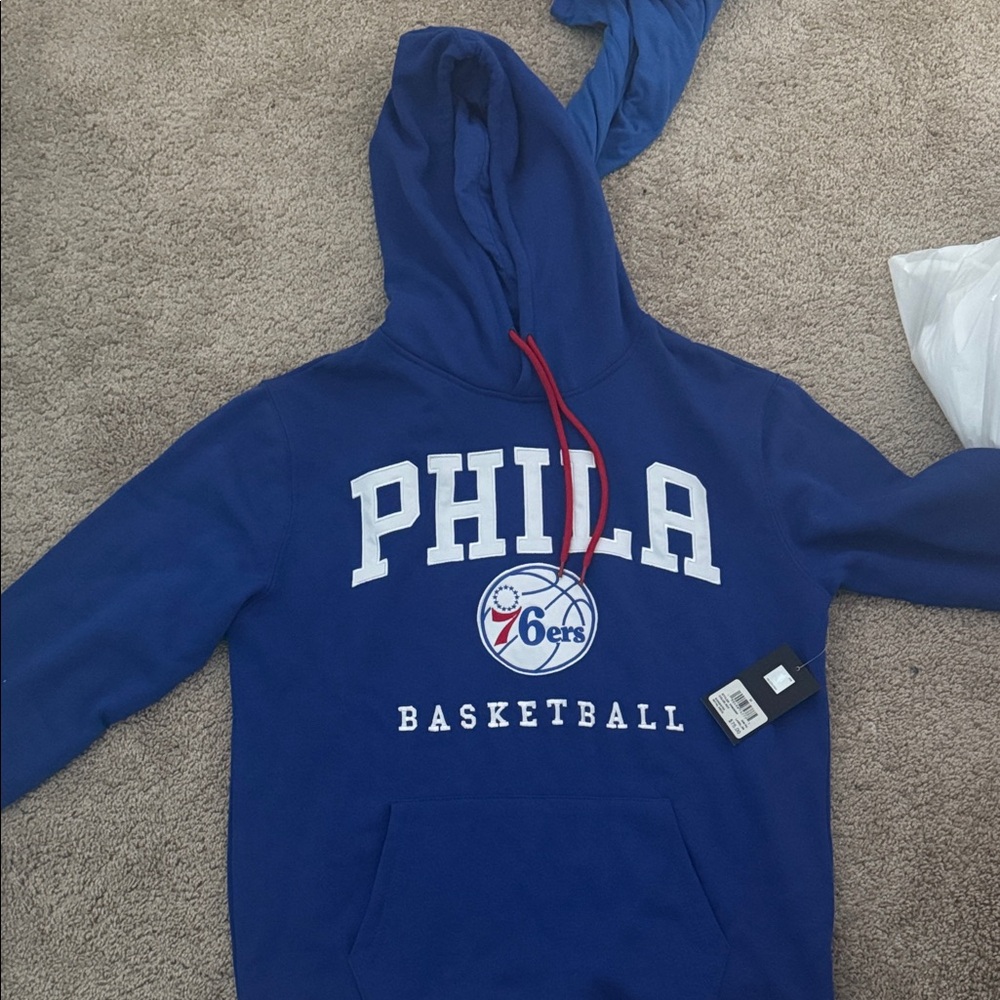 Blue Philadelphia 76ers Hoodie new with tags nba